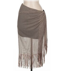 Zara Black and White Asymmetrical Skirt